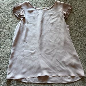 Joie Soft Pink Blouse with Pleated Sleeves